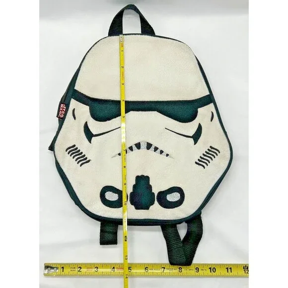 STAR WARS Storm Trooper Kids Backpack - Soft/Plush Front - Mini Back Pack 11" - Picture 2 of 6